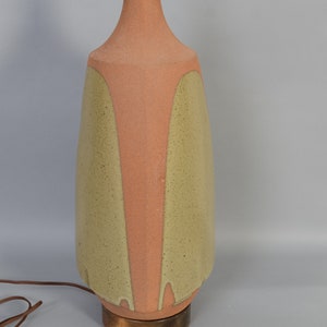 Stoneware Lamp by David Cressey for Architectural Pottery Drip Glaze Mid Century Modern image 6