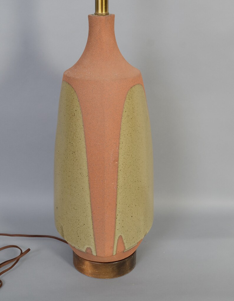 Stoneware Lamp by David Cressey for Architectural Pottery Drip Glaze Mid Century Modern image 6