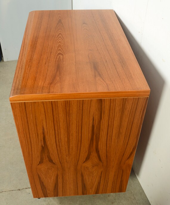 Teak File Cabinet Jesper Lateral File Danish Modern Etsy