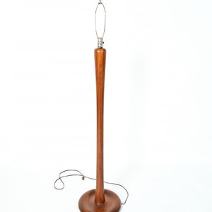 Teak Floor Lamp Curvy Wood Lamp Danish Modern Mid Century Modern image 2
