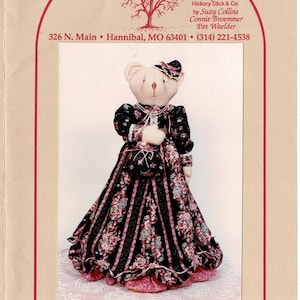 UNCUT Stuffed Animal BEAR Sewing Pattern & Doll Clothes, Hickory Stick #H132,  Heather 24-Inch Toy, Vintage 1990s