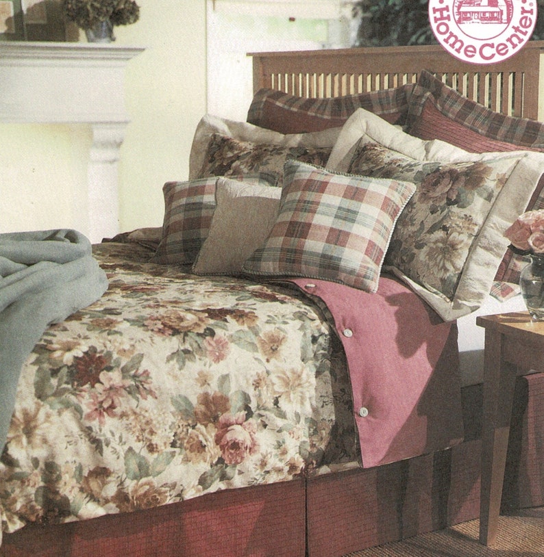 Bedroom Decor Sewing Pattern Duvet Cover Dust Ruffle Bed Etsy