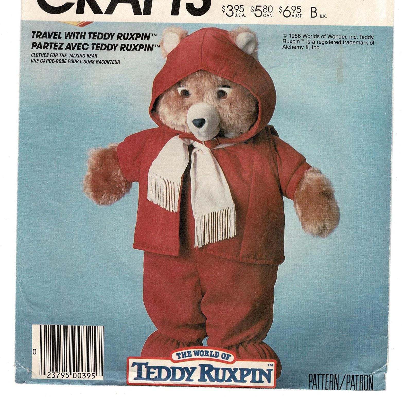 Teddy Ruxpin Costume Etsy