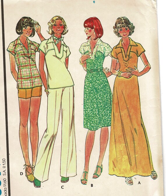 Uncut Mccalls 4996 A Womens Sewing Pattern For Dress Or Top Etsy