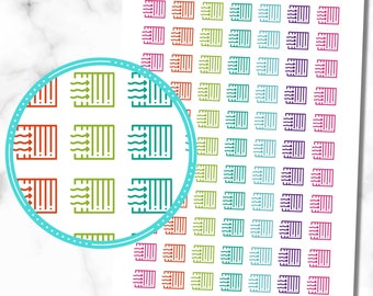 Air Filter Icon Stickers,  set of 84 planner stickers