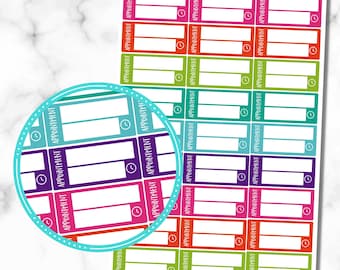 Appointment Planner Stickers - 1 sheet of 27 Stickers