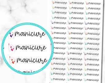 Manicure Stickers, Set of 54 Nail Appointment Stickers