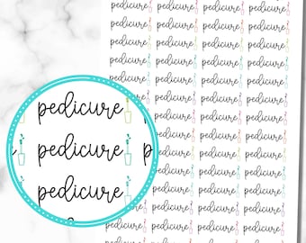 Pedicure Stickers, Set of 56 Pedicure Appointment Stickers for your planner