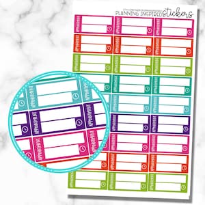 Appointment Planner Stickers - 1 sheet of 27 Stickers