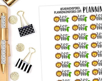 Zoo Planner Stickers - Etsy