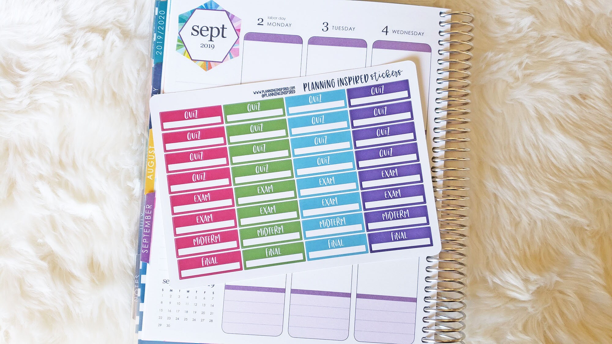 Quiz Student Planner Stickers - School Stickers - Appointment Stickers –  Get Sheet Done