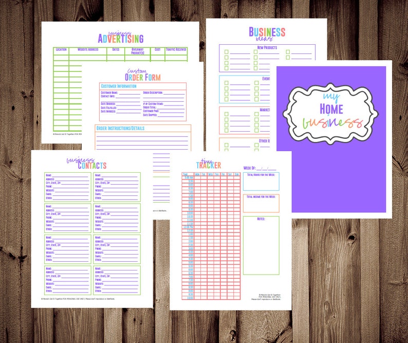Home Business Planner Small Business Planner Printables Etsy