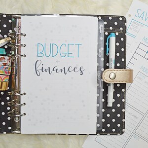 Budgetutskrifter, Finansplanerare, PDF-utskrivbar budgetplanerare, 14 sidor, US Letter-storlek och Half Letter-storlek, direktnedladdning, redigerbar bild 5