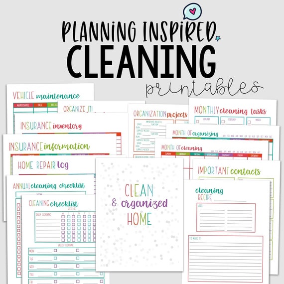 Cleansing Planner, Cleansing Listing, PDF Printable Cleansing Agenda, 14 Web pages, US Letter Fifty percent Letter Dimension, Immediate Down load, Editable photograph relating to Printable Cleaning Checklist known as Cleansing Planner, Cleansing List, PDF Printable Cleansing Plan, 14 Internet pages, US Letter 50 % Letter Measurement, Quick Down load, Editable