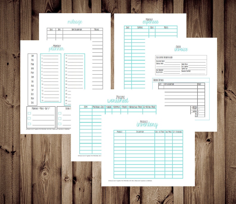 Home Business Planner Small Business Planner Printables Etsy
