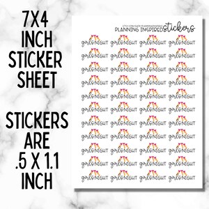 Girls Night Stickers, Girls Night Out Stickers, Set of 44 Girls Night Stickers image 2