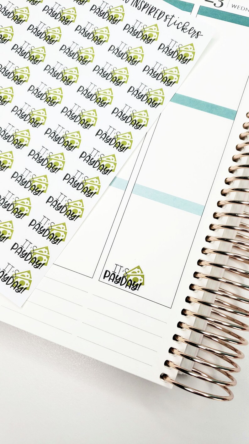 Payday Stickers Payday Planner Stickers Set of 55 Planner - Etsy