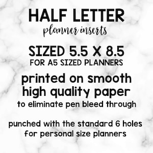 Half Letter Size Budget Insert, Debt Tracker, Budget Inserts for A5 Planners image 2