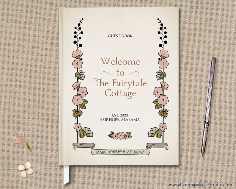 Personalized Vacation Home Guest Book Cottage Guest Book Etsy