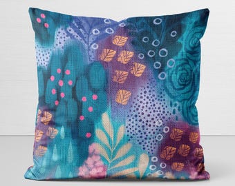 Pillow Cover, original art, Falling Into Twilight