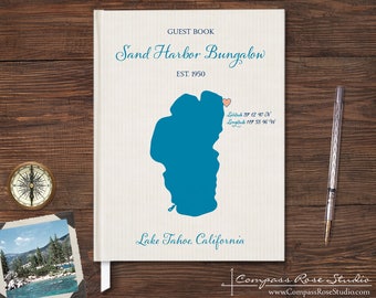 Lake House Guest Book, Personalized for your Lake Home, Any Lake