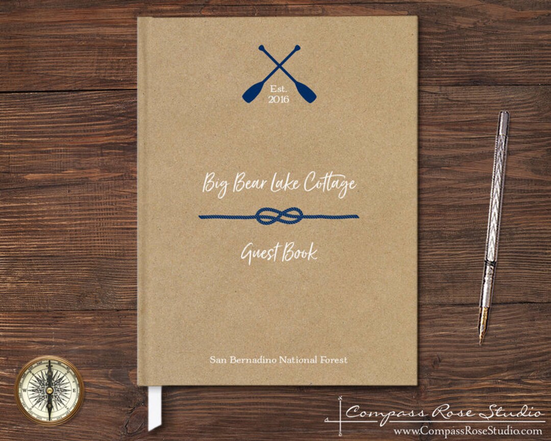 Lake House Guest Book, Vacation Home Guest Book, Guest Book