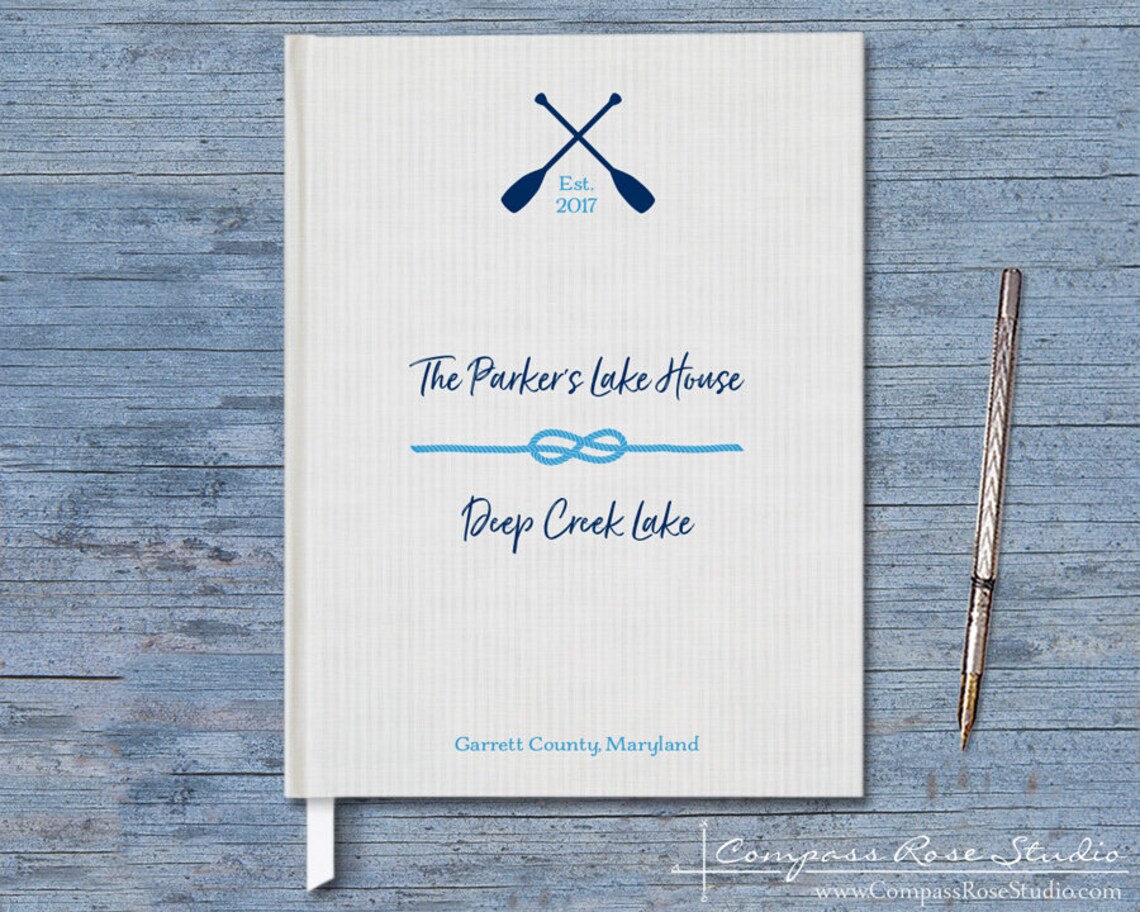 Lake House Guest Book Vacation Home Guest Book Nautical Home Etsy