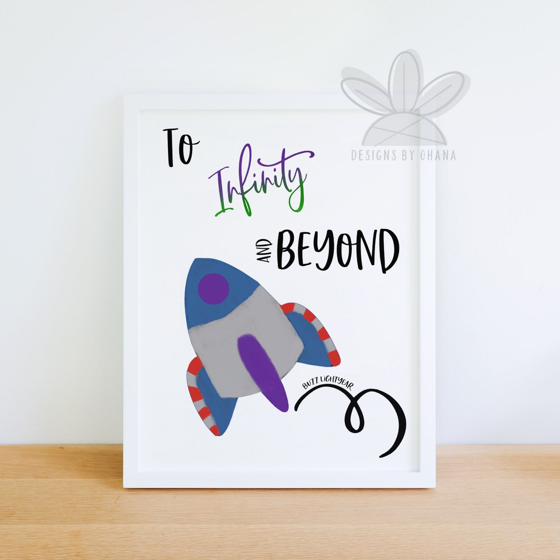 To Infinity and Beyond Buzz Lightyear Quote Toy Story | Etsy