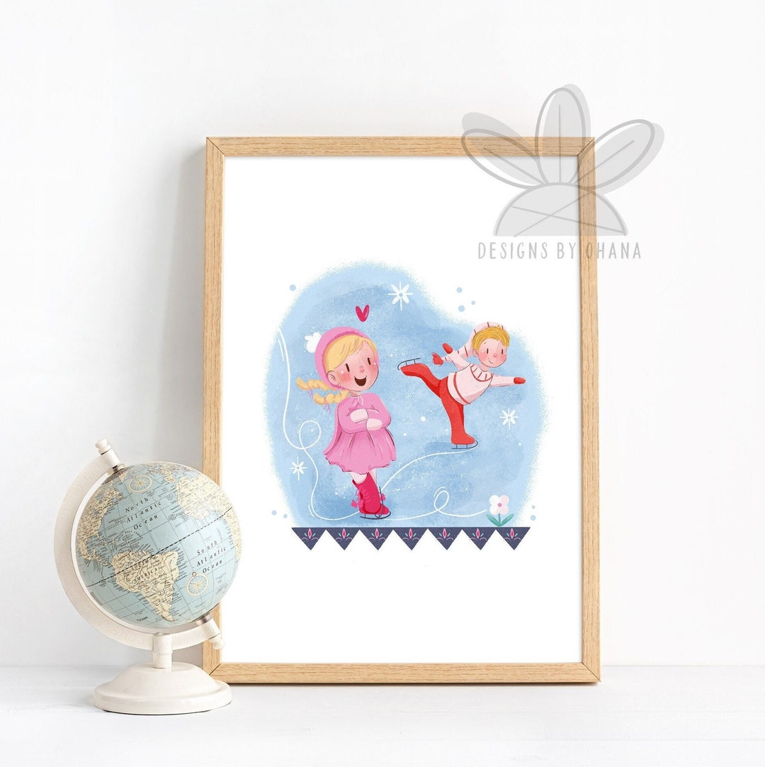 Scandinavia It's a Small World Printable Art Scandinavian Art Print Ice ...