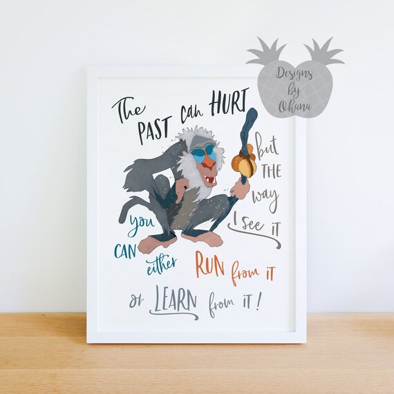 Rafiki Art Print The Lion King Quote Illustration Disney Etsy