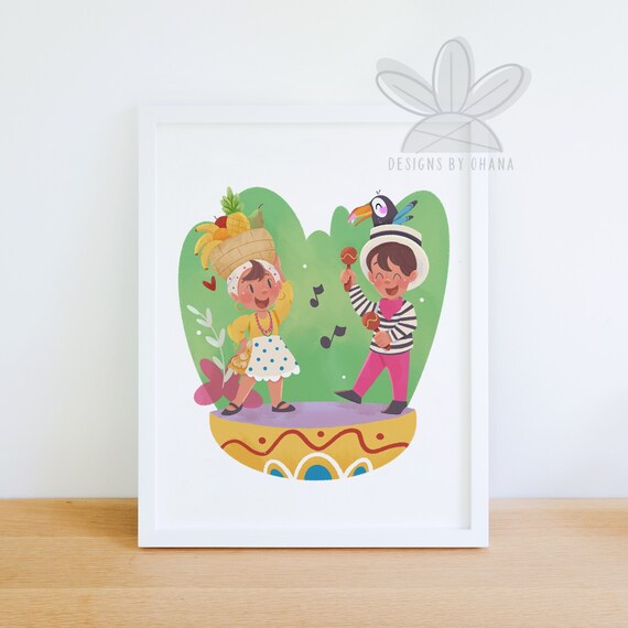 Brazil It's a Small World Printable Art South - Etsy