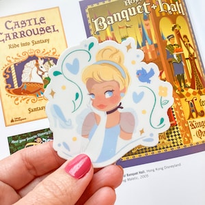 Cinderella Sticker | Princess | Magic | Vinyl Sticker | Planner Stickers | Sticker Gifts | Laptop Stickers | Water Bottle Sticker