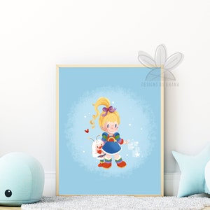 Rainbow Brite | 80&#39;s Cartoon | Pop Culture | Printable Art Print | Poster Art | Nursery Decor | Children&#39;s Art Print | Cartoon Art