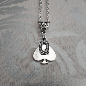 Queen of Spades necklace ~ BBC lover ~ swinger jewellery ~ Sex party ~ Threesome Necklace ~MFM ~ Lifestyle jewellery