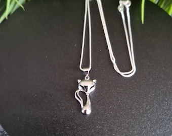 Sterling Silver Vixen Necklace:Fox pendant Hotwife Lifestyle Jewelry