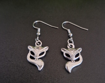 Silver Plated Vixen/Fox Earrings Hotwife Lifestyle Jewelry