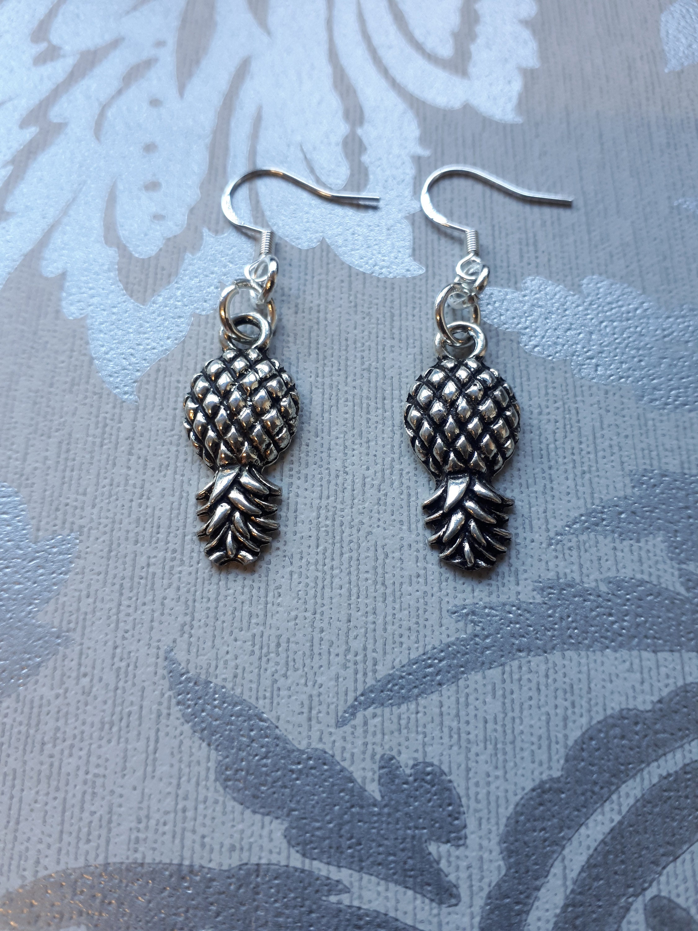 Upside Down Pineapple Swinger Earrings Threesome Hotwife Esrrings