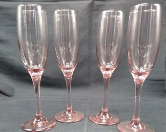 21st Birthday Champagne Flute with Pink Stem Luxe by Hotchpotch