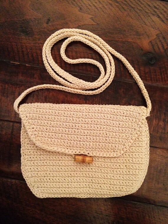 Vintage Small Crochet Purse Hand Made Etsy