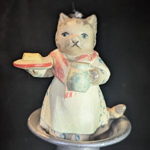 Beatrix Potter Ornament, Toriart by Anri. Italian Mrs Ribby Ornament