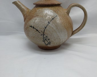 Tim Andrews Studio Pottery Teaspot. Signed stoneware teapot  English design with asian influence