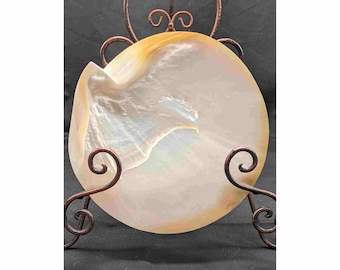 Mother Of Pearl Plates. 4 MOP Serving Dishes, Seafood Plates, Abalone Shell Dishes
