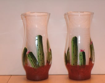 CACTUS VASE, set of two