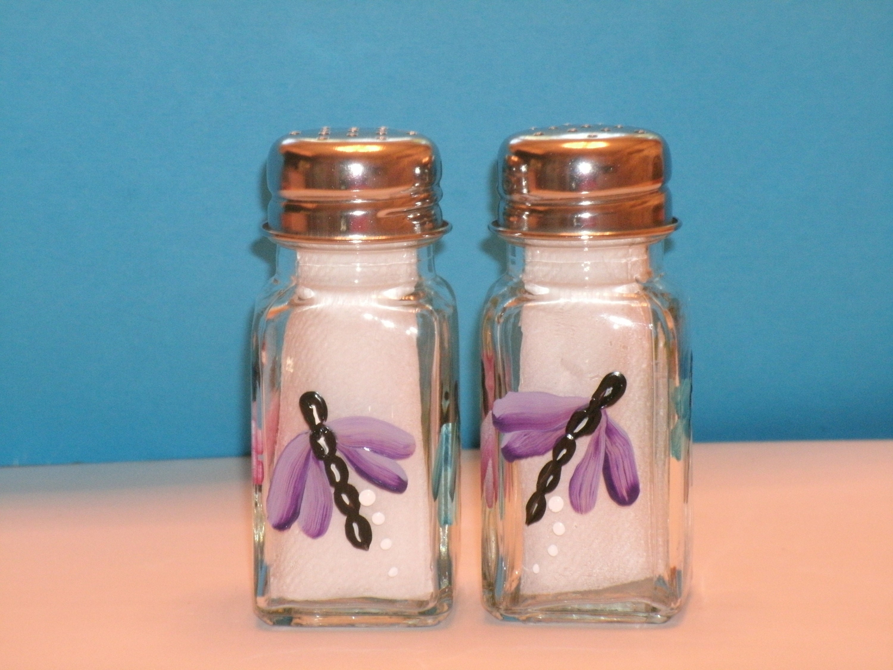DRAGONFLY SALT and PEPPER Shakers Etsy