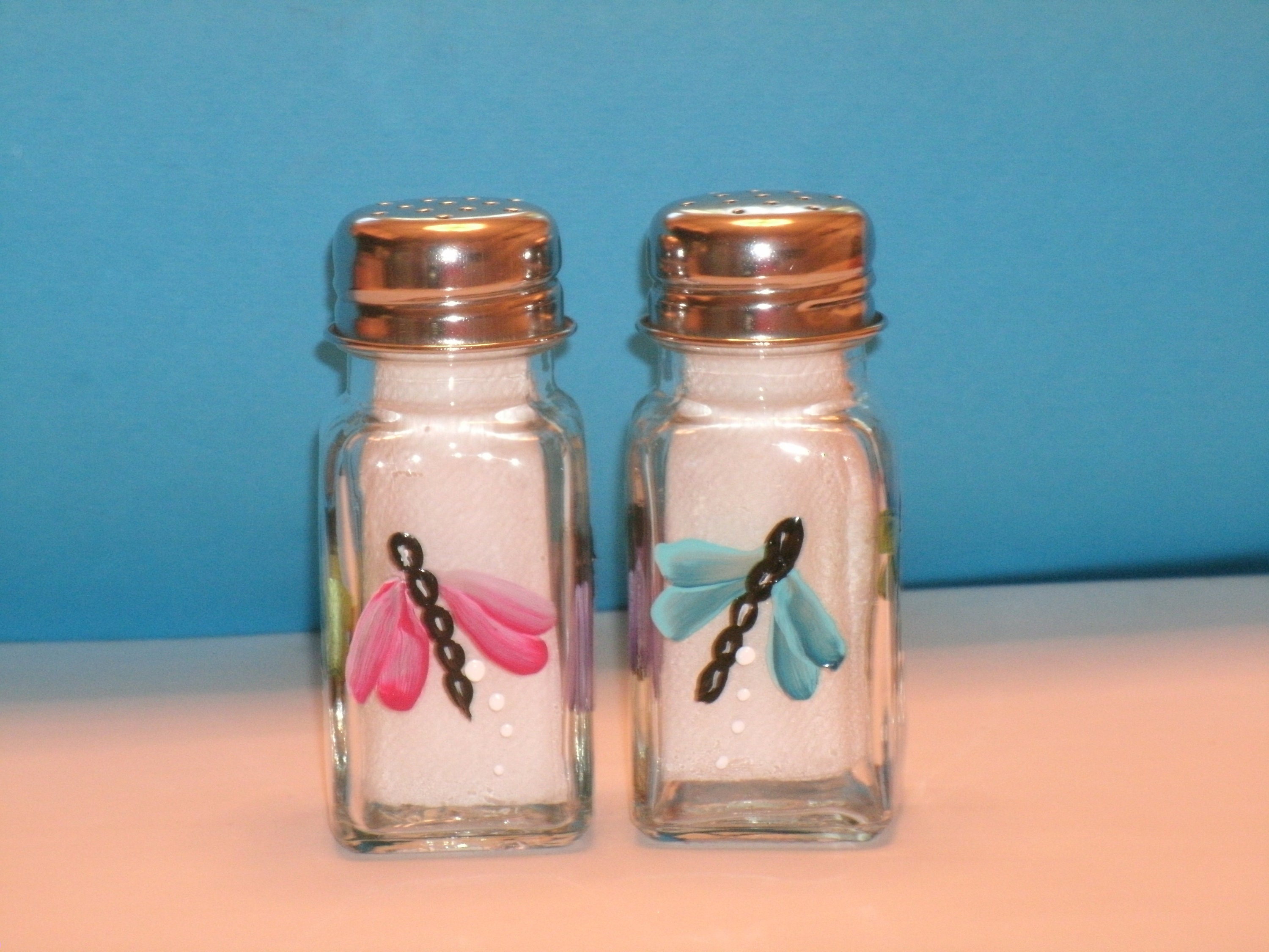 DRAGONFLY SALT and PEPPER Shakers Etsy