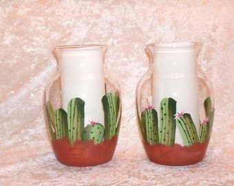 CACTUS VASE, jardin vase, set of two