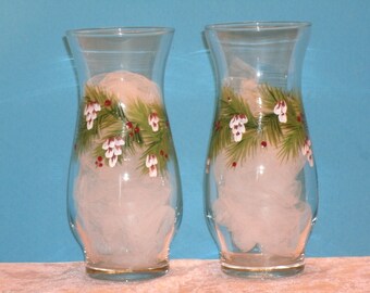 PINE CONE VASES, set of two