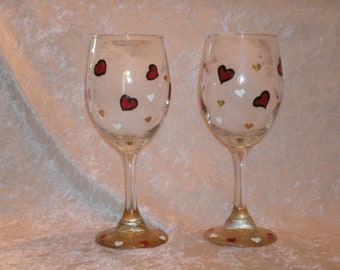 VALENTINE GLASSES, set of two