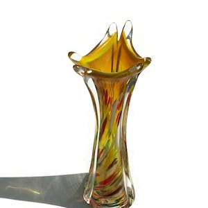 Mid Century Murano Glass Vase millefiori