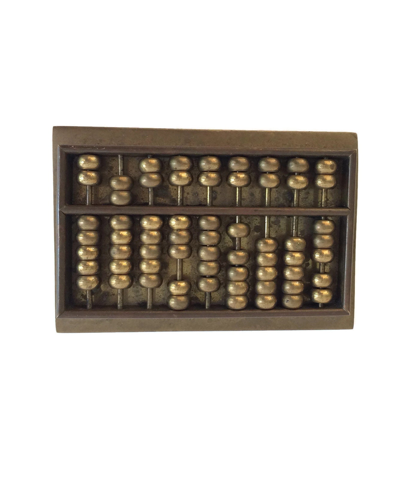 Vintage Brass Abacus Small brass bead Abacus Gifts for Him Etsy